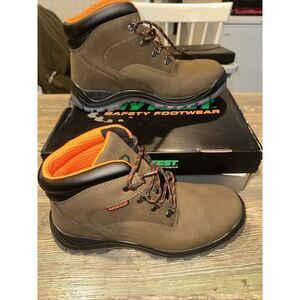 Hytest DA 6" Knox WP ST EH Brown Steel Toe Boots. Size 12W. Waterproof. NWT.